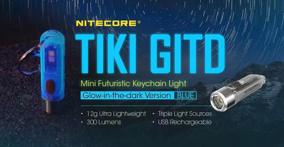 NITECORE TIKI GITD - Blue Version