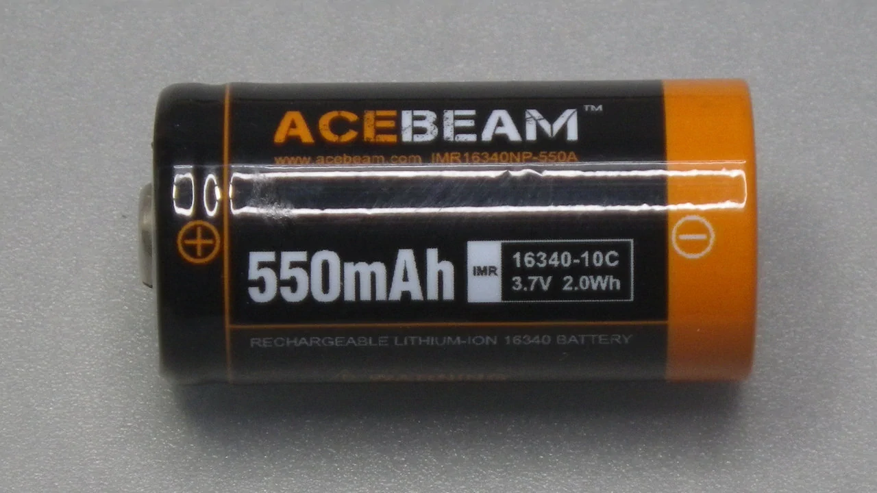 ACEBEAM TK16-AL / 16340 battery