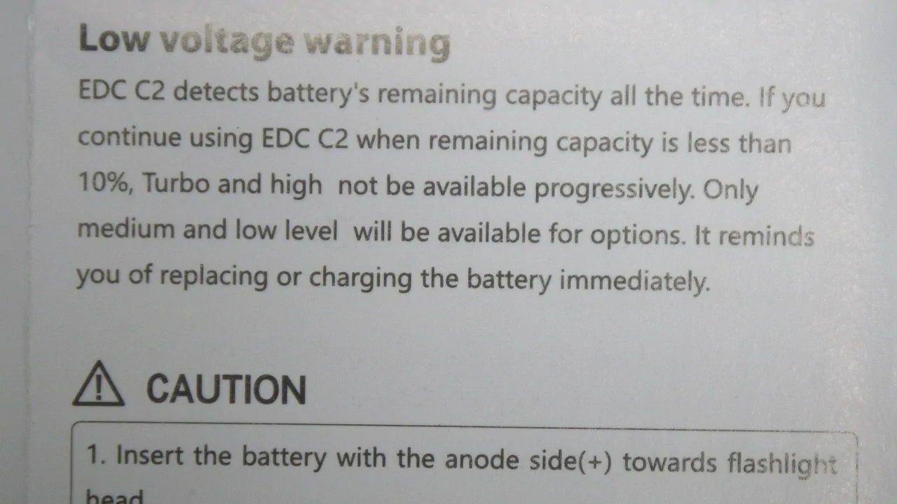 FOLOMOV EDC C2 / battery