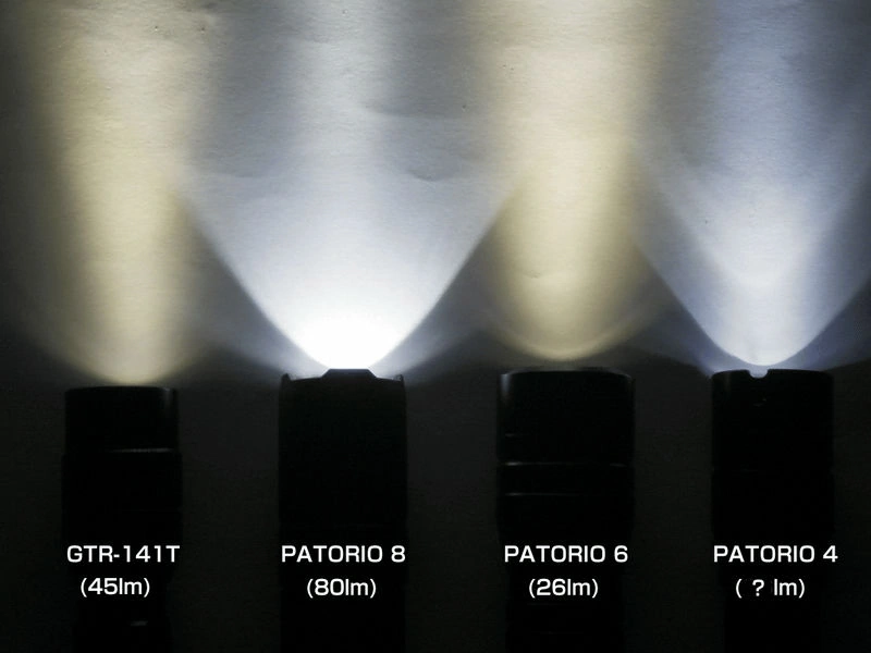GTR-141T / パトリオ8 / 6 / 4：照射比較