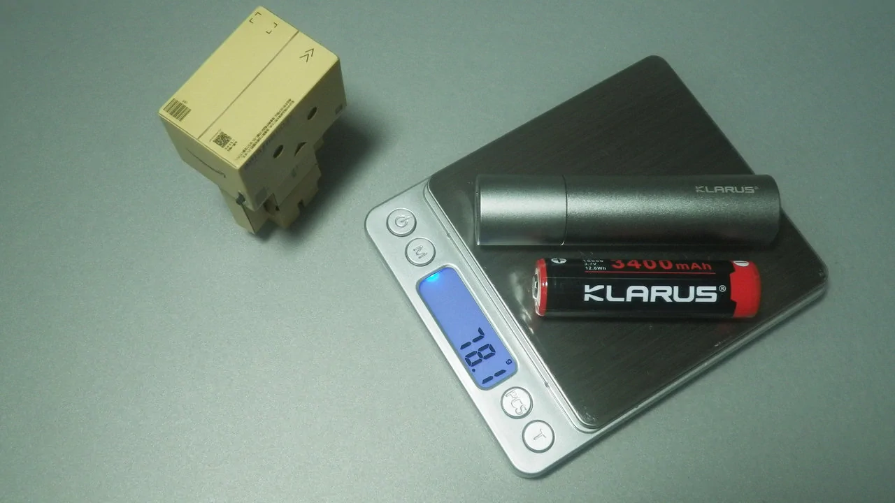 KLARUS CH1X / weight