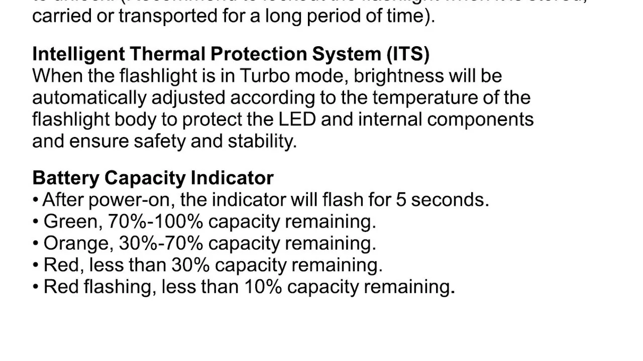 KLARUS E1 / indicator
