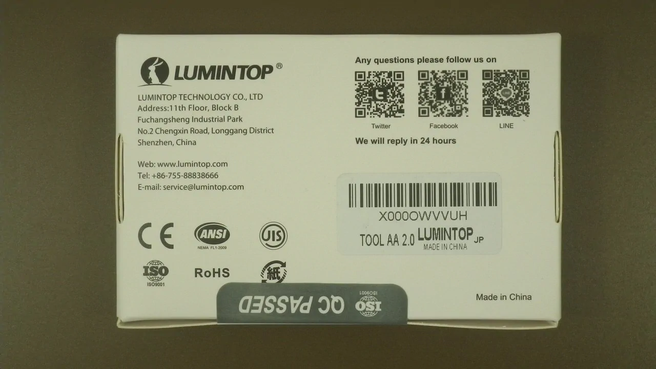 LUMINTOP TOOL AA 2.0 / pack.