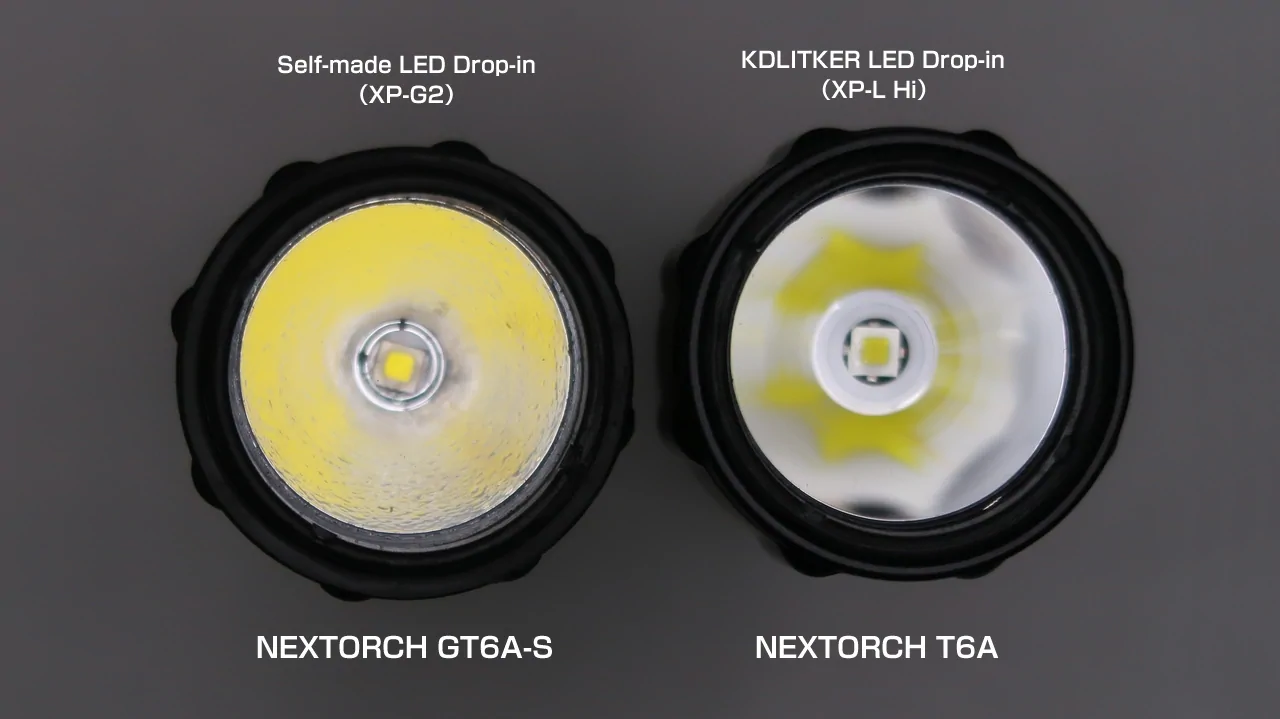 NEXTORCH T6A & GT6A-S : LED Drop-in
