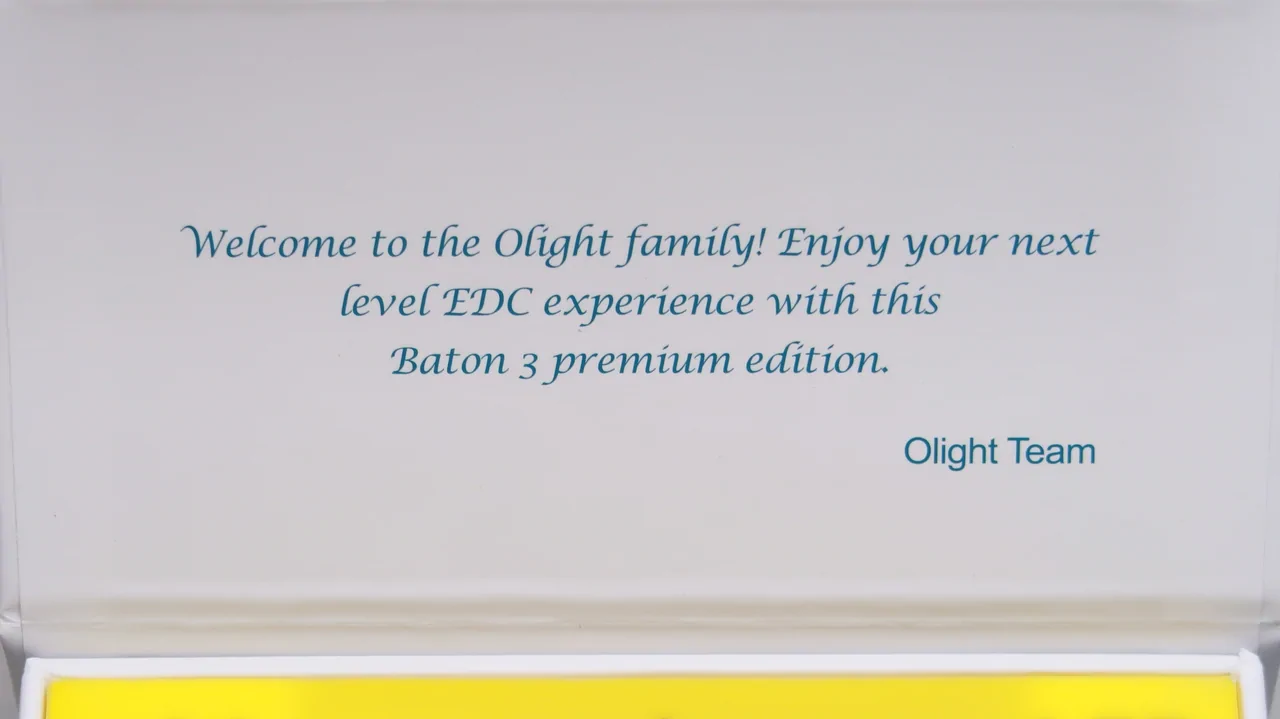 OLIGHT Baton3 Premium Edition - Orange : pack.8 : message