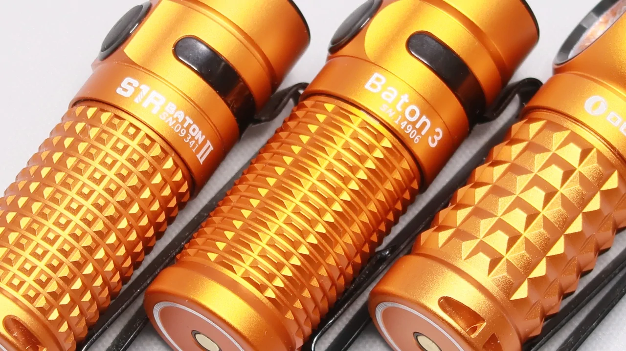 OLIGHT Baton3 / S1R-II / Perun-mini : Orange color