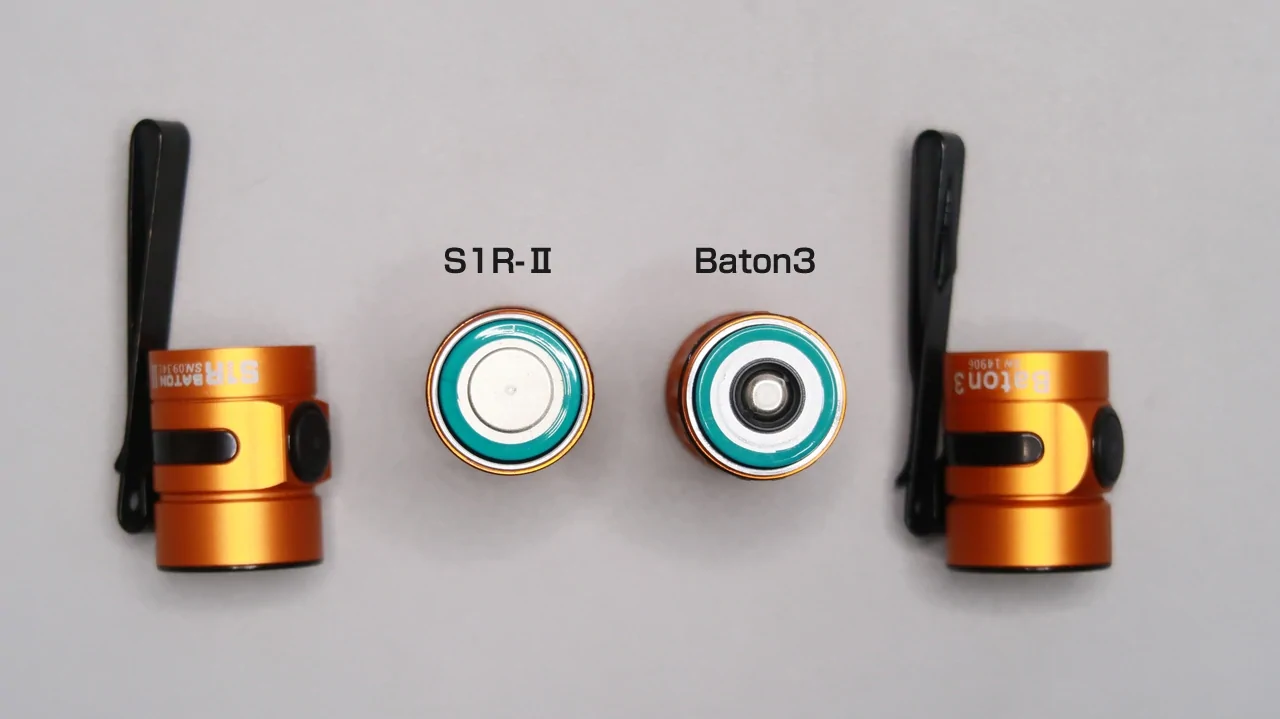 OLIGHT Baton 3 Premium Edition - Orange : head contact