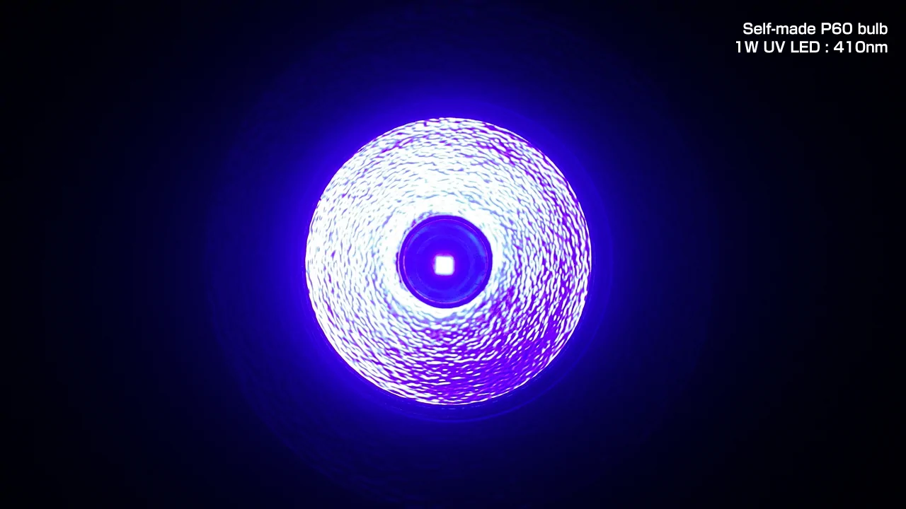 P60 bulb : 1W UV LED