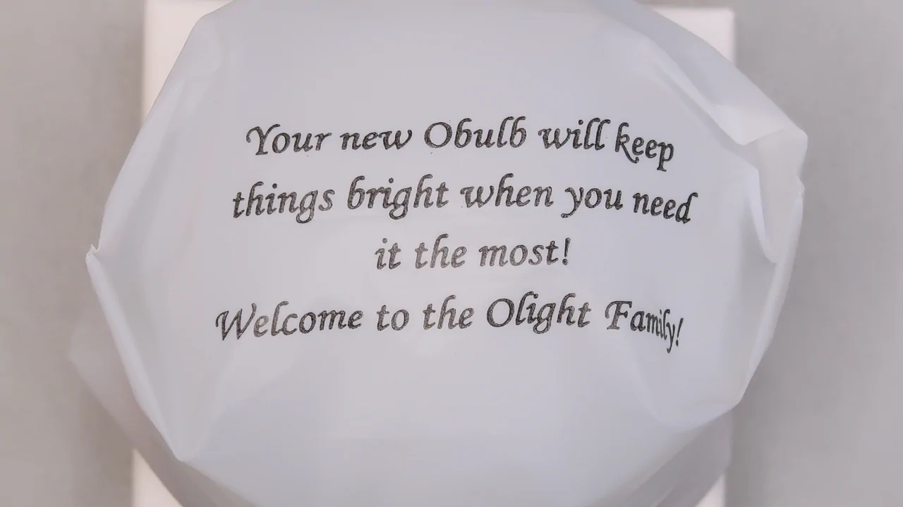 OLIGHT Obulb / message