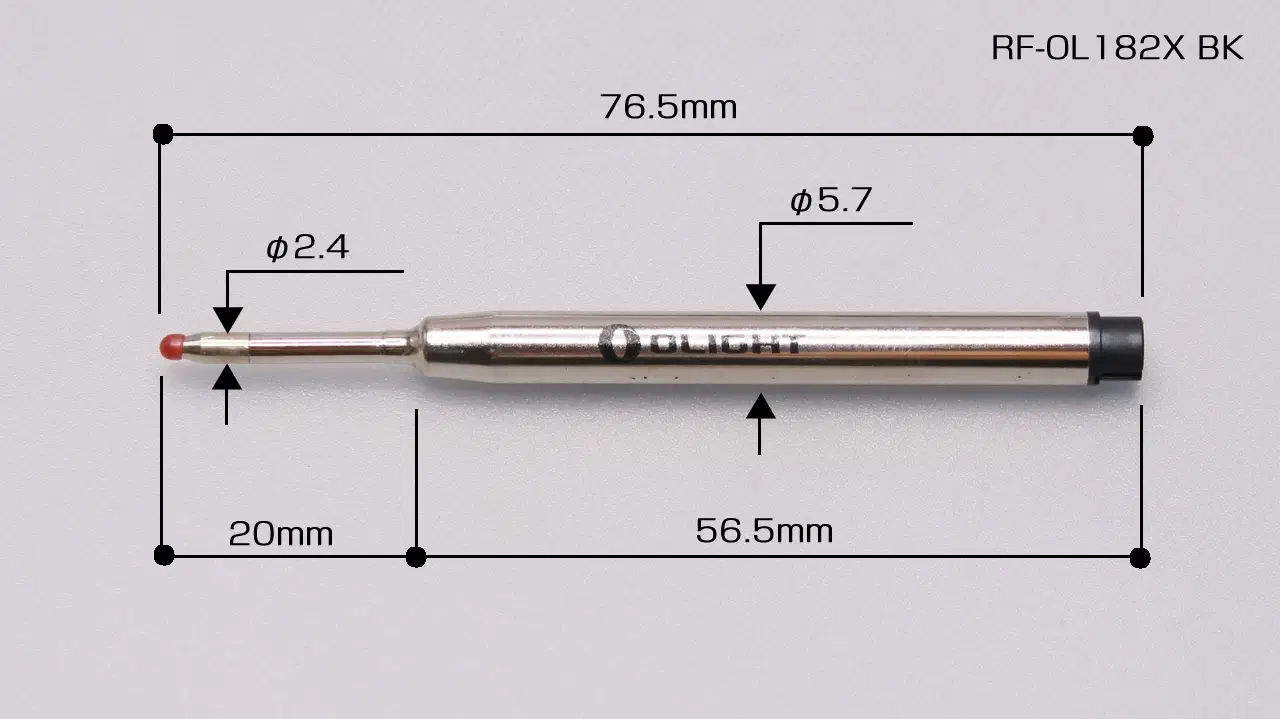 OLIGHT OPen mini / pen refill : RF-OL182X BK / size