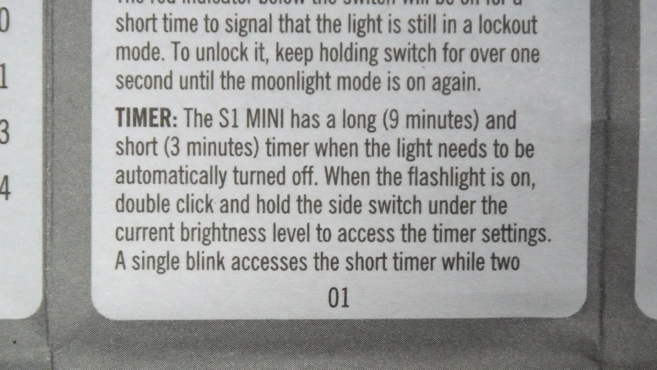 OLIGHT S1 MINI BATON - HCRI / Timer-mode