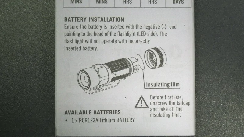 OLIGHT S1R BATON / battery