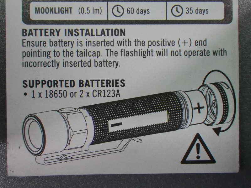 OLIGHT S2 BATON / battery