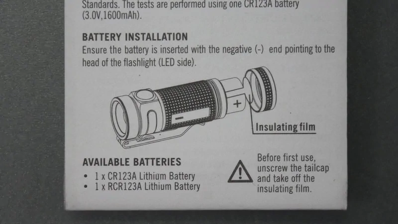 OLIGHT S mini BATON - SUS / Battery