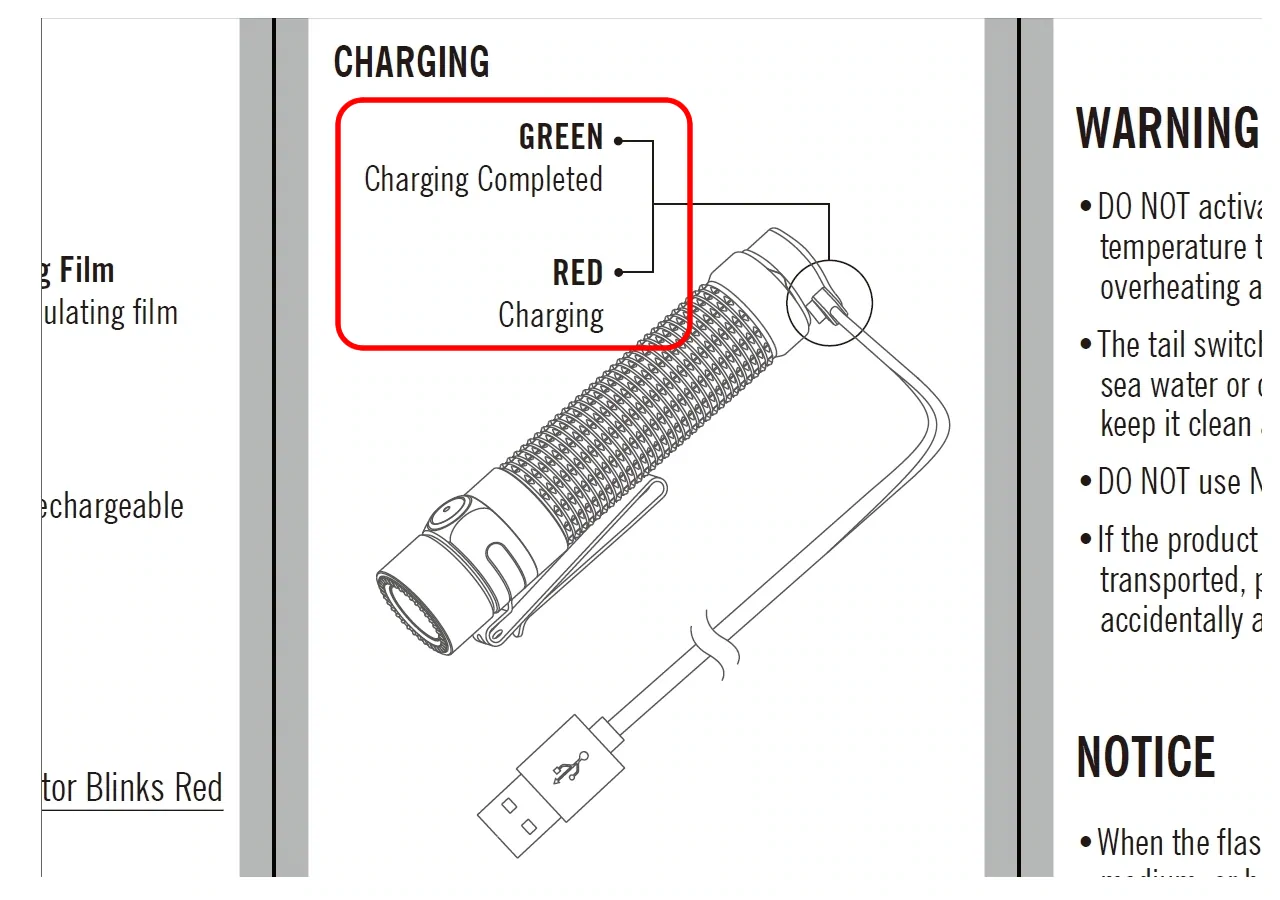 OLIGHT WARRIOR Mini / MCC 3 charger 1