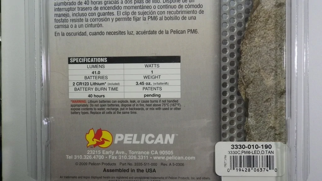 PELICAN PM6 3330 TAN / pack.