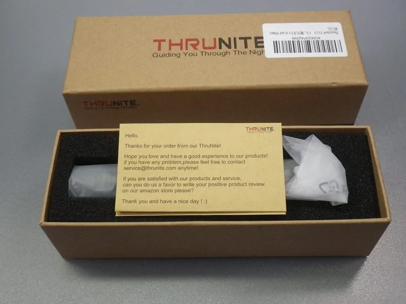 ThruNite TC12 / Thank-you card