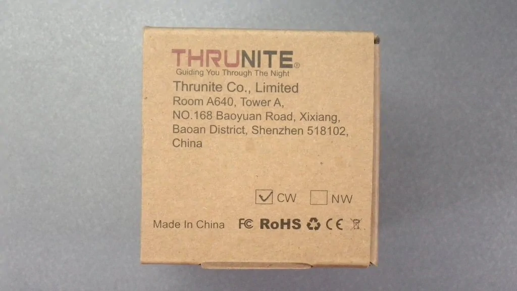 ThruNite TH20 / pack.