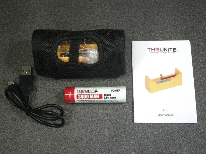 ThruNite U1充電器 + 18650-3400mAh