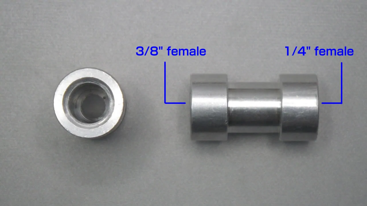 1/4 to 3/8 female camera screw