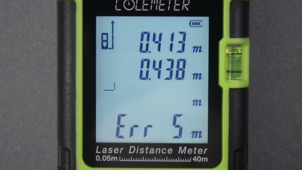 COLEMETER レーザー距離計：40m / 計測エラー